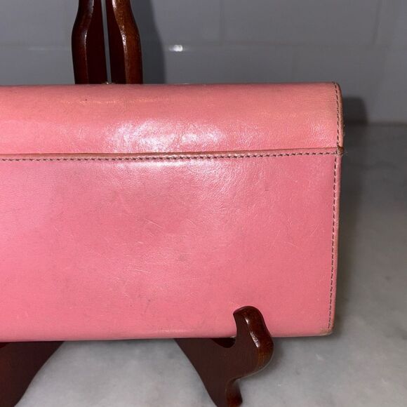 Kate Spade Wallet Leather Bifold Envelope Style Pink & Green Wallet - Picture 6 of 16